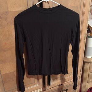 SKIMS Black Long Sleeve Women's Tee